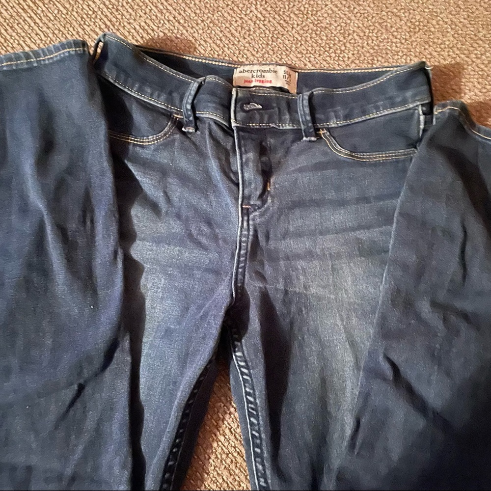 Abercrombie kids jean leggings size 11/12 slim